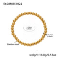 Stainless Bead Charm And Plain Ball Bracelets Styles view 10