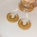 Chunky Multi Loop Coil Open Hoop Statement Earrings view 3