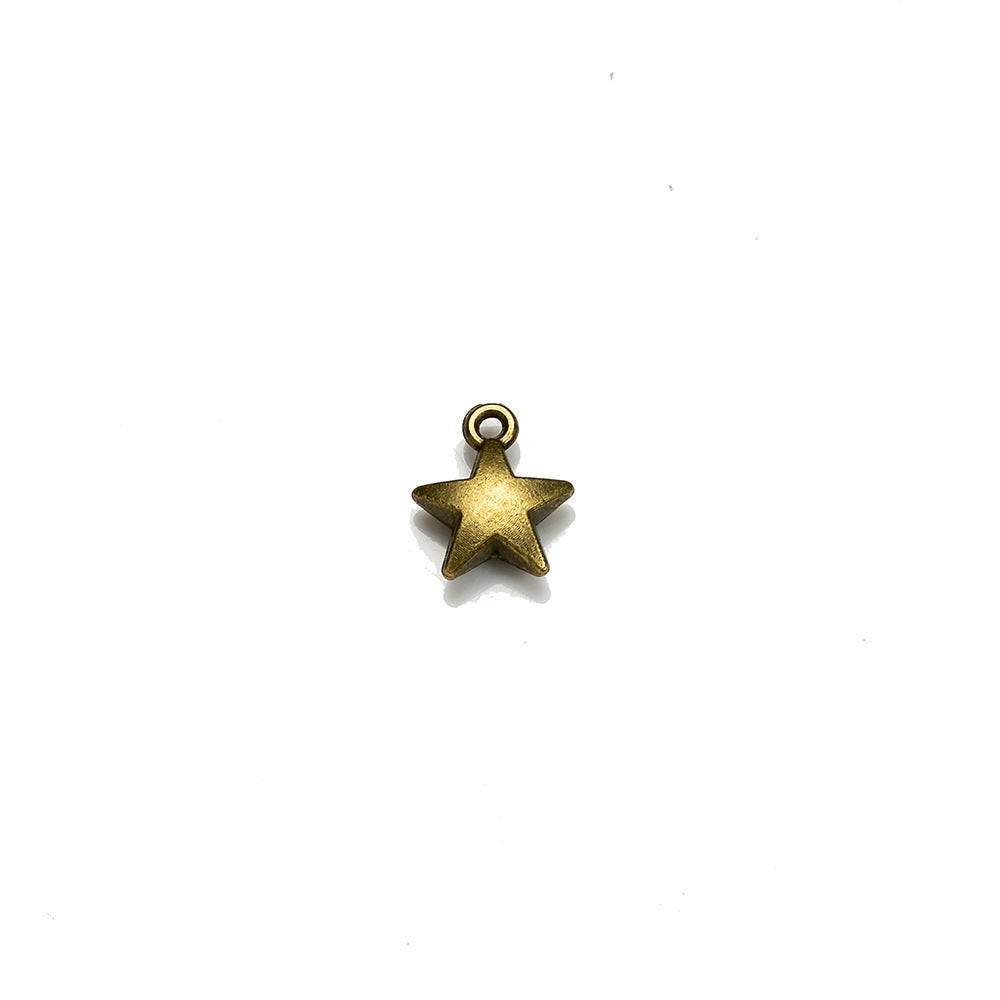 7mm Double-Sided Mini Star Alloy Charm Pendant