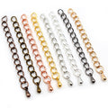 Metal Extension Chains With Teardrop Ends in Multiple Finishes view 5