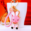 Pink-Fortune-Strap Pink Enamel-Rabbit