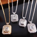Layered Daisy Flower Metal Pendant Charm in Three Finishes view 3