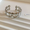 Metal Hollow Open Cuff Bangles Gold Silver Eight Styles view 8