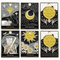 Moon Black Tarot Card and Skull Metal Charms with 3 Listed Options view 6