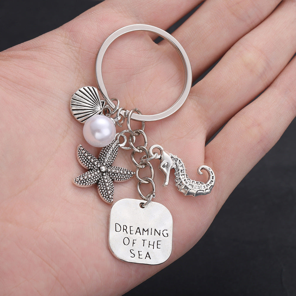 Antique Silver Zinc Alloy Turtle Conch Starfish Ocean Charm Pendants for DIY Jewelry