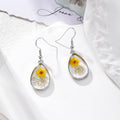 Teardrop Pressed Flower Resin Drop Earrings 13 Styles view 10