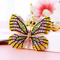 Large Jeweled Butterfly Keychains in Five Multicolor Palettes plus Assorted Option view 9