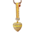 Star Band Crystal Heart Keychains with Straps and Plain Options view 5