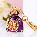 Mixed Fortune Pouch Fruit Animal Character and Auspicious Keychains view 9