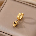 Skull Cross and Hand Single Huggie Drop Earrings in Seven Designs view 2