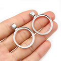 Open Round Round Pendant Bezel Blank for Cabochon Craft view 2