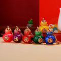 Lotus-Topped Gourd Keychains in Six Colors with Strap Options view 4
