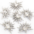 Square Crystal Sunburst Charm Collection for Jewelry Making view 6