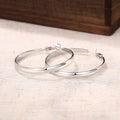Silver Tone Extra Large Slim Oval Statement Hoop Earrings view 3