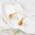 Enamel Food Dangle Earrings Gold Hooks Cake Beer Drumstick 7 Styles view 9