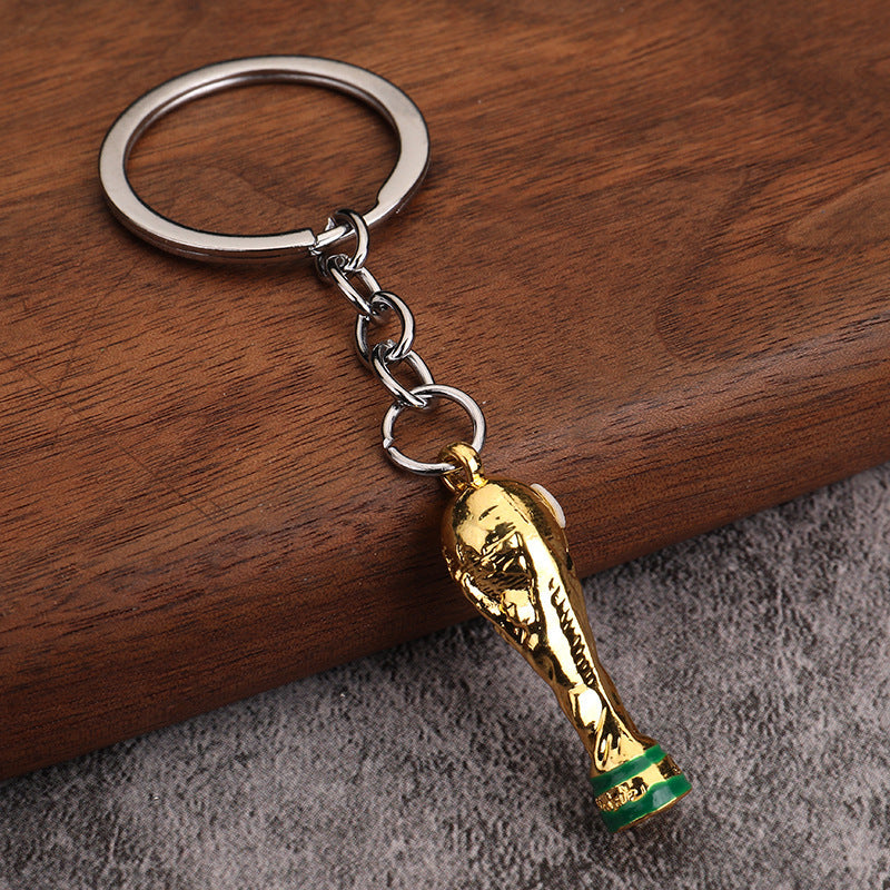 Soccer Trophy Resin Keychain Sports Souvenir Gift for Fans and Events
