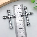 Antique Silver Cross Metal Charms with 38 Listed Options view 9