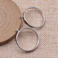 Round Open Back Resin Frames in Four Metal Finishes view 4