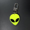 Neon Alien Head and UFO Acrylic Clip Keychains in Seven Designs view 7