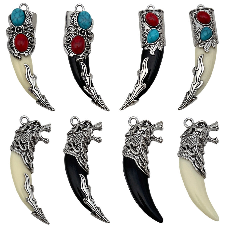 Resin Ethnic Round Pattern charm pendant for DIY necklace bag charm keychain making