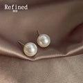 Pearlescent Resin Geometric Stud Earrings Heart Round Square view 7