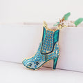 Rhinestone High Heel Boot Keychain, Five Color Styles view 8