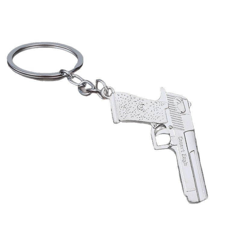 Mini Desert Eagle Zinc Alloy Pistol Model Keychain Pendant