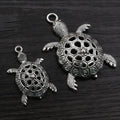 Openwork Turtle Shaped Metal Charms in Two Pictured Sizes view 2