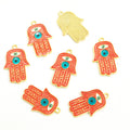 Enamel-Look Silver Gold Evil Eye Alloy Charms in 10 Styles view 3