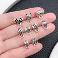 Antique Silver Three-Way Bail Jewelry Findings with 16 Listed Options view 2