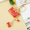 Red Jeweled-Handbag