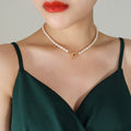 Baroque Pearl OT Toggle Clasp Necklace Bracelet Gold view 6