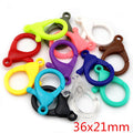 Mixed Color Plastic Lobster Clasp Components in Seven Shapes view 9