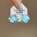 Pastel Camellia Flower Stud Earrings Fashion Jewelry view 7