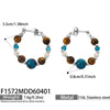 Silver Blue Hoops