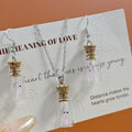 Mini Ghost Bottle Necklaces Earrings Sets Cork Vials 21 Options view 10