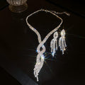 Seven Mixed Crystal Heart Star Butterfly And Flower Necklace Earring Designs view 12