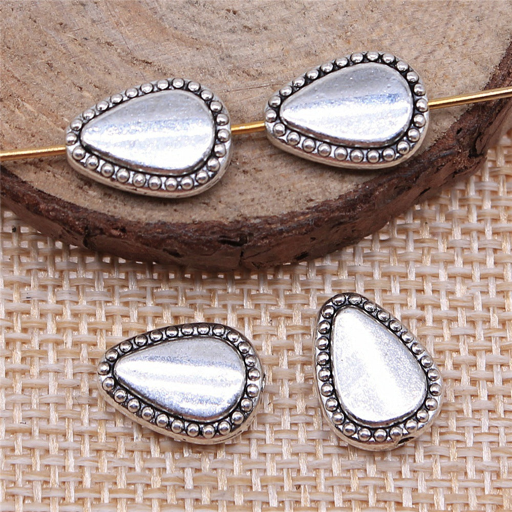13x10x3mm 1.7g Multicolor Zinc Alloy Teardrop Small Hole Spacer Beads for DIY Bracelet Jewelry