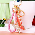 Filigree Crystal Butterfly Keychains in Five Colors with Fortune Loops view 7