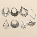 Bohemian Silver Tone Connector Pendants in Eight Ornate Designs view 3