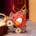 Jeweled Pumpkin Carriage Keychains in Nineteen Pictured Designs view 3