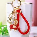 Crystal Fortune Sheep Keychains in Plain and Braided Loop Options view 11