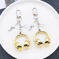 3D Headphone and Music Note Clasp Keychains in 8 Colors view 2