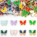 Colorful Enamel Butterfly Charms in Eleven Wing Designs view 4