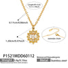 Clear Sunflower Pendant