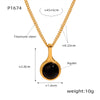 Gold Black Agate