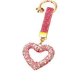 Open Crystal Heart Keychains in Eight Colors plus Assorted Option view 5