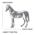 Polished Standing Horse Brooch in Gold or Silver Tone view 6