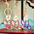 Gradient Butterfly Keychains with Fortune Loops and Loop Only Options view 2