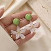 Green White Flowers